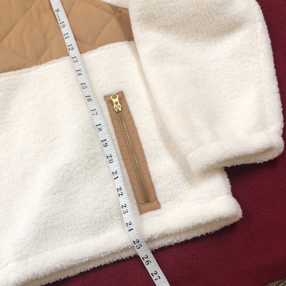 NWT J. Crew Quilted Sherpa Fleece Half-Zip Pullover - Picture 12 of 16